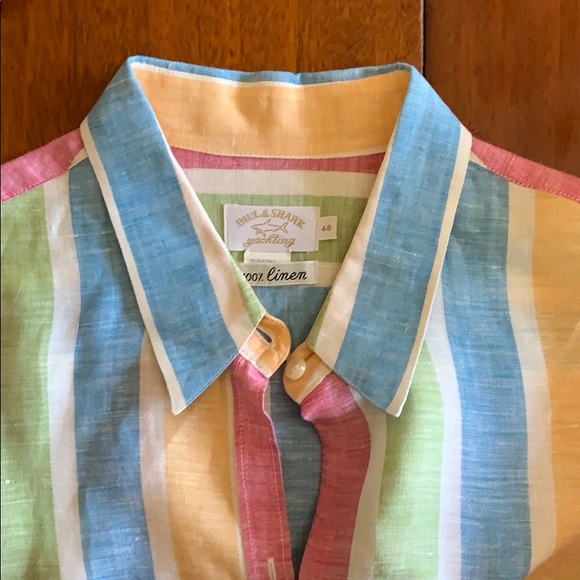 King sleeve linen button up - Picture 4 of 4